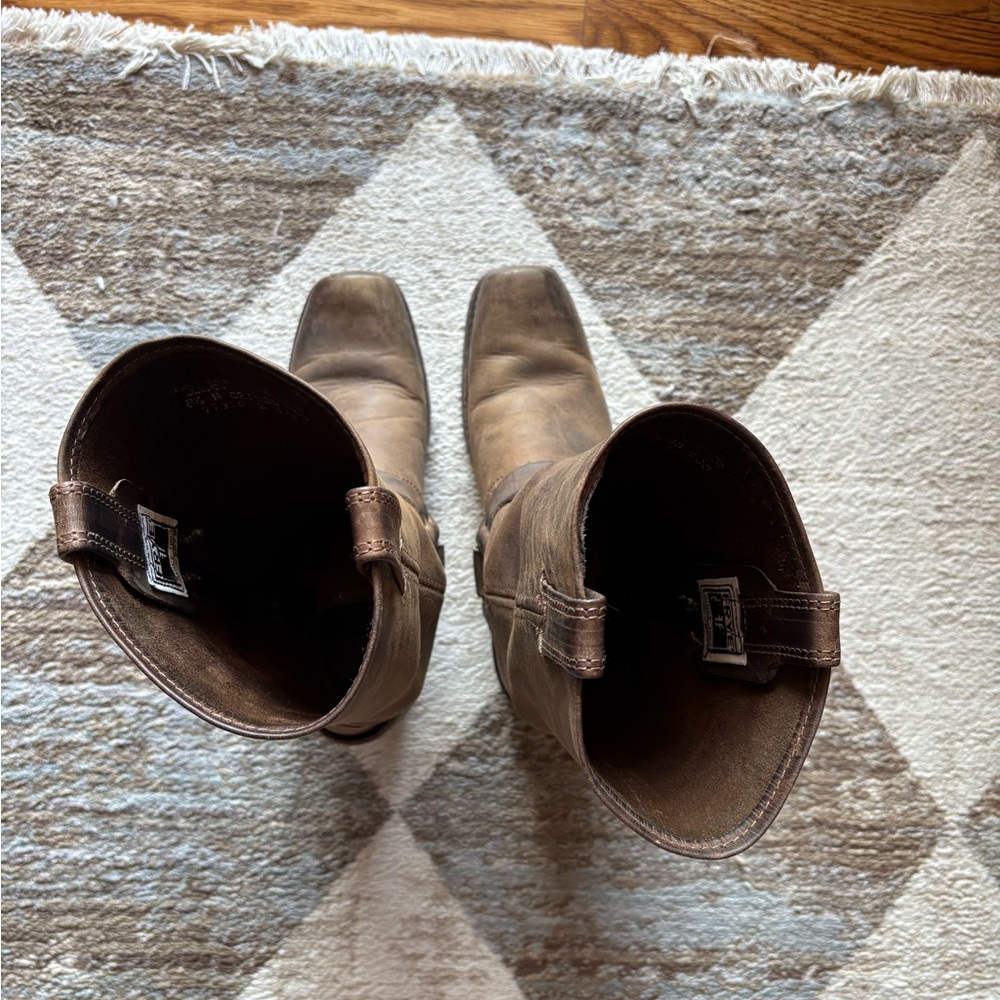 Frye Distressed Brown Leather Boots - Picture 8 of 8
